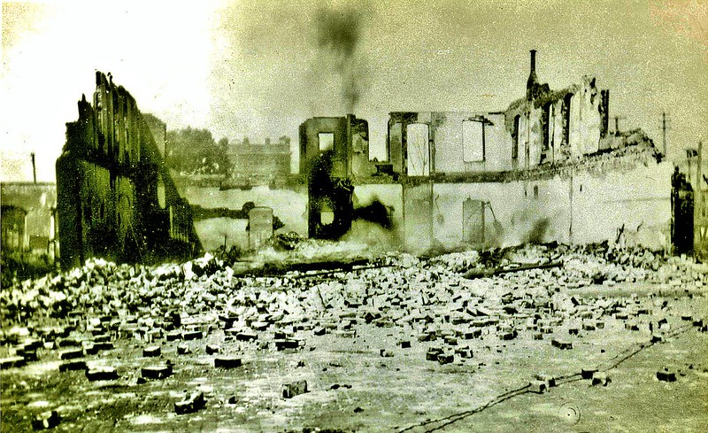 image of Black Wall Street burned down